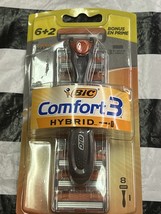 BIC Comfort 3 Hybrid Mens Disposable Â 3 Blades 6 Cartridges and 2 - $7.69
