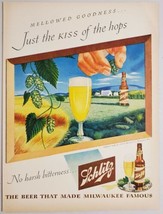 1946 Print Ad Schlitz Beer Farm Fields &amp; House, Barn Milwaukee,Wisconsin - £12.21 GBP