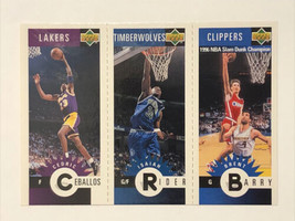 1996 Collector&#39;s Choice Upper Deck Mini-Cards Gold Cedric Ceballos Isaiah Rider - £1.09 GBP