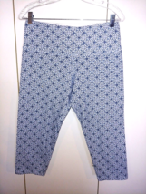 CASSABLANCA/MARRAKECH CLOTHING CO. LADIES CROPPED STRETCH PANTS-M-WORN O... - $0.99