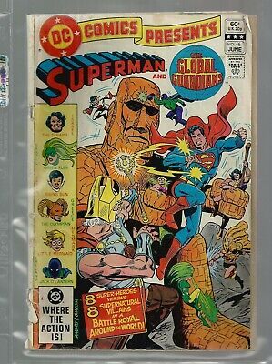 DC COMICS   SUPERMAN AND THE GLOBAL GUARDIANS   #60 JUNE 1982    FAIR - $3.60