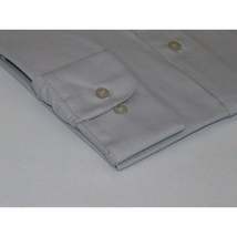 Mens Milani dress shirt soft cotton Blend easy wash business long sleeves Gray image 3