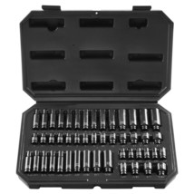 VEVOR Impact Sockets Set 48pcs 6-Point 1/4&quot; Drive Bit Ratchet Tool Kit Case - $87.38