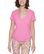 MSRP $40 Calvin Klein Performance Womens Ruched Top Pink Size 2XL - £5.65 GBP