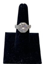 Sterling Silver 925 Art Deco Octagon CZ Ring Size 6.5 NWT - $69.30