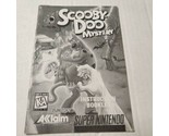 SNES Scooby-Doo Mystery Instruction Booklet MANUAL ONLY - $6.92