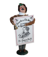 READ* Byers Choice Carolers 1994 Christmas Carol Man With Board Sign Rea... - $887.77 MXN