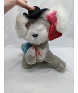 Sugar Loaf White Gray Dog With Runaway Satchel Plush 10&quot; With Tag - $19.80