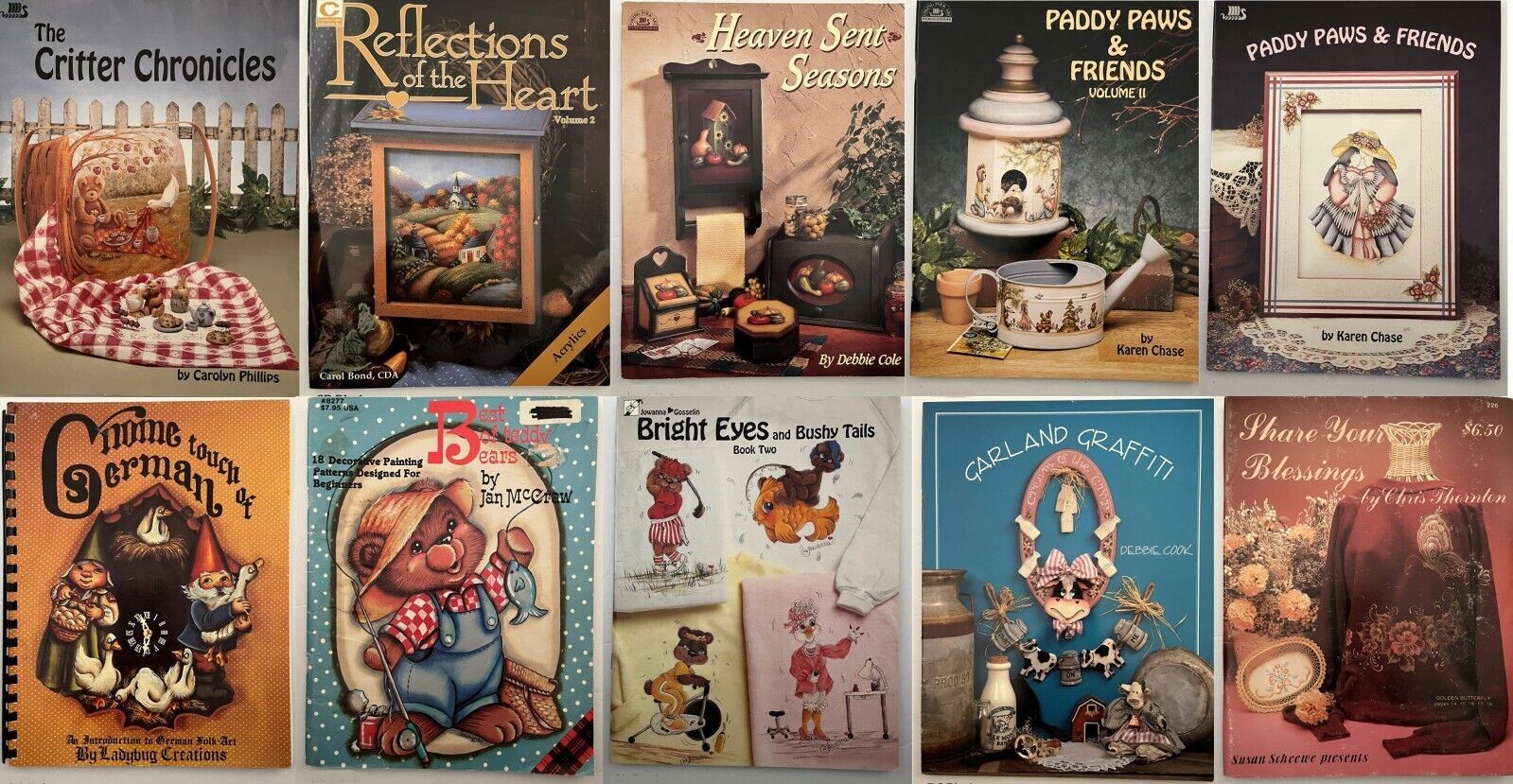 Primary image for Tole Painting Books, Assorted Artists #4- Price Per Book