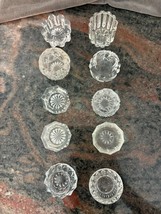 Antique Crystal and Glass Open Salt Cellars, set of 10 (Lot #1) - $22.99