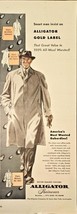 Alligator Gold Label Rainwear Jacket smart Man -1948 Vintage Print Ad - $11.93 CAD