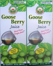 2 PAK 16oz. Basic Ayurveda GooseBerry Amla Juice FIRST PRESS VIRGIN ) EX... - £14.77 GBP