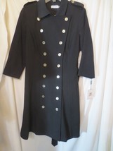 Calvin Klein Double Breasted button Suit Jacket  Dress Belted Size 12 NWT - £50.93 GBP