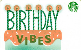 Starbucks 2019 Birthday Vibes Recyclable Collectible Gift Card New No Value - £1.55 GBP