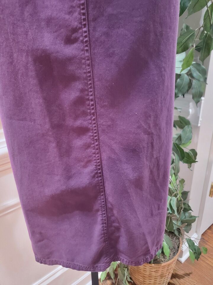 Vintage Talbots Women Purple Solid Lyocell Round Neck Short Sleeve Maxi Dress 8 Item image 7