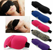 10 Pack Travel 3D Eye Mask Sleep Soft Padded Shade Cover Rest Relax Blindfold - £3.13 GBP