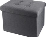 Short Children&#39;S Sofa Stools With Linen Fabric Ottomans That Serve As Be... - $38.92