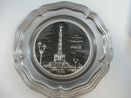 Coca-Cola Hanging Pewter Plate From Berlin Siegessaeule 1985 - $32.18
