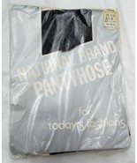 Vintage National Brand Pantyhose Off Black Twinkle Toe size A/B New Old ... - $17.93 CAD