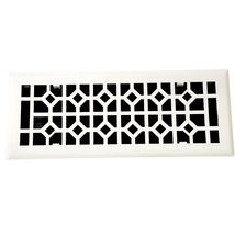 Signature Hardware 435726 Appert 4" x 12" Steel Floor Register - White - $28.90