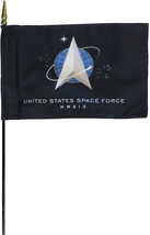 Space Force - 8&quot;X12&quot; Stick Flag - £8.72 GBP