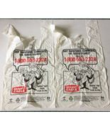 Vintage Giant Eagle grocery store plastic shopping bags with telephone g... - £15.70 GBP