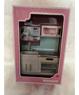 6&quot; Lori Doll Backsplash Urban Kitchen Stove Oven Sink Microwave New - £20.23 GBP