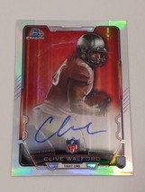 Clive Walford Oakland Raiders 2015 Bowman Chrome Certified Autograph Rookie Card - $4.94