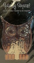 Sequin Owl Iron New From Plaid 8" x 5.5" Bronze - $4.36