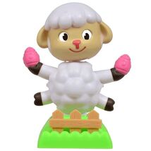 Solar Powered Swinging Dancing Easter Lamb With Egg - $4.95