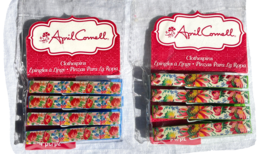 April Cornell Floral Clothespins Fall Picnic Lot of 2 w 4 each Green Blu... - $17.95