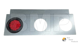 3-Light Galvanized Steel Trailer Center Light Panel  Universal Mount Rou... - €50,96 EUR