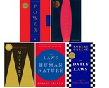 Robert Greene 5 Books Set: 48 Laws, Seduction, Mastery, Human Nature, Da... - $61.07
