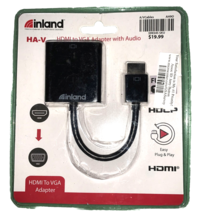HDMI TO VGA ADAPTER WITH AUDIO  INLAND # T794 - $9.78