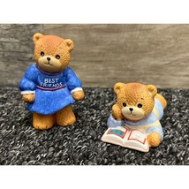 Enesco Lucy Rigg Bear Figurines - Lot of 2 - Vintage 1986 - £13.43 GBP