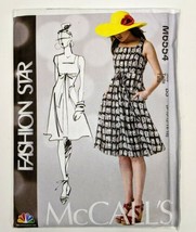McCall&#39;s M6554 Sewing Pattern Fashion Star Dress &amp; Belt Misses 8 - 16 Un... - $9.49