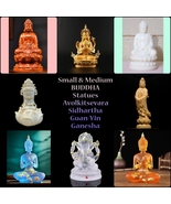 SMALL ARTISIAN BUDDHA STATUES-Guan-Yin Avalokitesvara Ganesha Shakyamuni FreeShp - $23.74 - $113.99