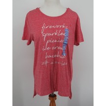 State Of Mine Womens Red T-Shirt Large Tri Blend Fabric NWT - £10.26 GBP