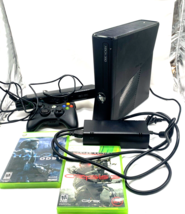 Microsoft Xbox 360 Console Kinect Bundle 2 Games 1 Controller Halo 3 Crisis - £112.10 GBP