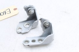 15-26 FORD MUSTANG LEFT DRIVER DOOR UPPER & LOWER HINGE SET PAIR WHITE YZ E6063 image 2