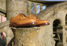 New Premium Leather Wing Tip Brogues Toe Men&#39;s Brown Oxford Handcrafted Shoes 20 - £114.95 GBP