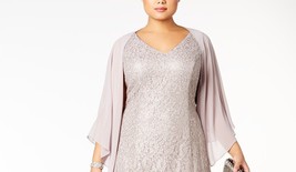 SL Fashions Cape Shawl Gray Plus Size 16W - £7.19 GBP