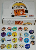 Despicable Me 2 Movie Metal Button Assortment of 23 Different Set #1, NEW UNUSED - £15.45 GBP