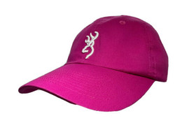 Browning Logo Firearms Guns Deer Hunting Pink Adjustable Size Hat Cap - £11.62 GBP