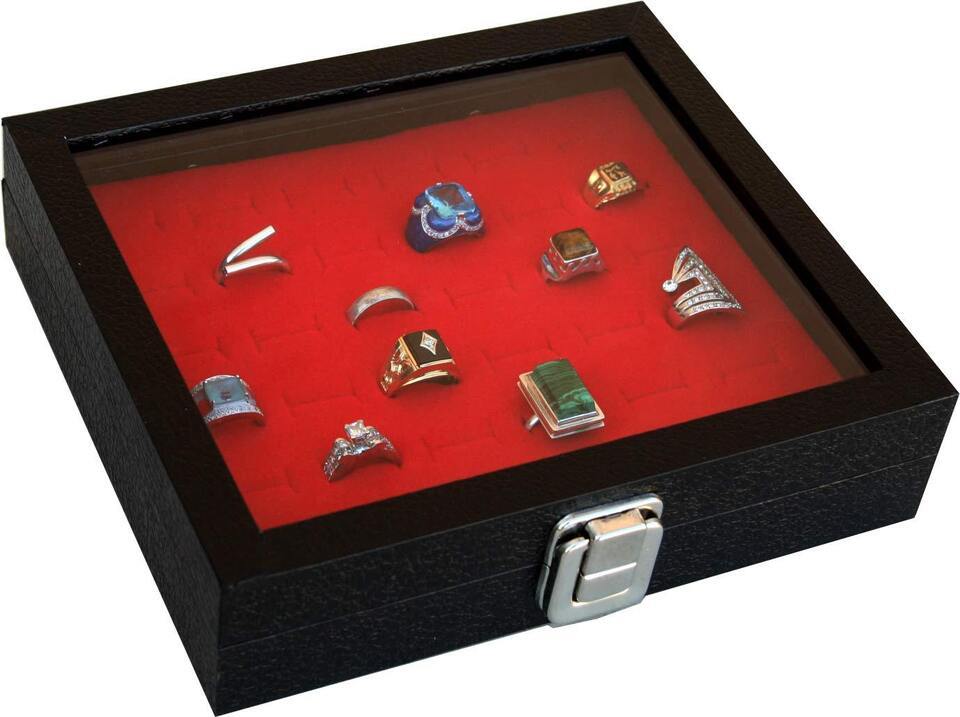 New 36 Pins Buttons Badges BOX RING CASE storage display New - $28.42