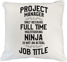 Make Your Mark Design Project Manager White Pillow Cover for Civil Engin... - £19.60 GBP+