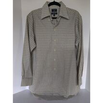 Mens Dockers Dress Checker Button Down Collar Long Sleeve Shirt Medium - $21.78