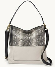 Fossil Amelia Leather Hobo Crossbody Shoulder Bag Python SHB2302874 NWT $238 FS - £75.63 GBP