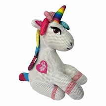 Nickelodeon JoJo Siwa Unicorn Mesh Bath Scrub 9&quot; Stuffed Animal Toy - Ve... - $8.60