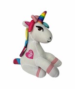 Nickelodeon JoJo Siwa Unicorn Mesh Bath Scrub 9" Stuffed Animal Toy - Very Good